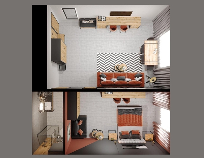 2-местное 2-комн. люкс с балк. - Отель Bruni Loft Hotel / Бруни Лофт Цандрипш