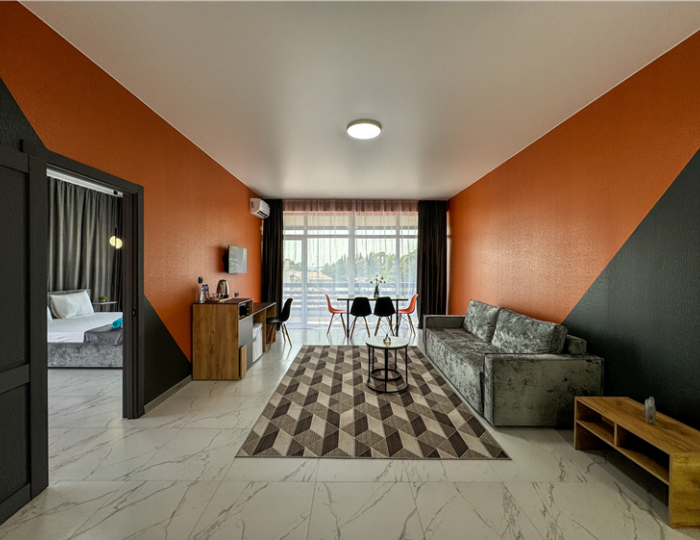 Делюкс 2-местный 2-комнатный Панорама с балконом - Отель Bruni Loft Hotel / Бруни Лофт Цандрипш