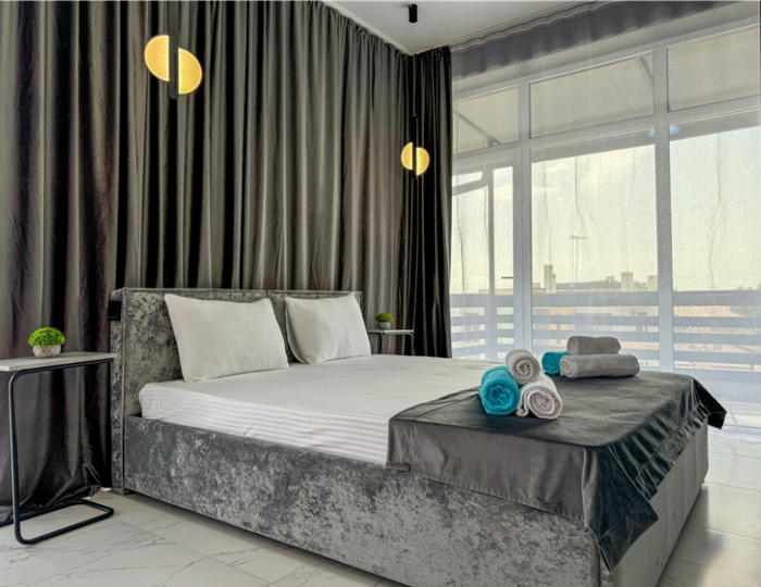 Делюкс 2-местный 2-комнатный Панорама с балконом - Отель Bruni Loft Hotel / Бруни Лофт Цандрипш