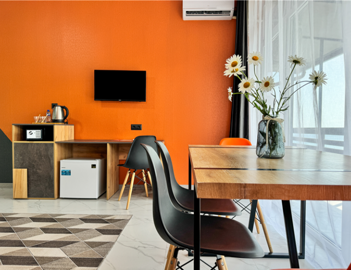 Делюкс 2-местный 2-комнатный Панорама с балконом - Отель Bruni Loft Hotel / Бруни Лофт Цандрипш